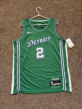 Nike Detroit Pistons City Edition Cade Cunningham Jersey NWT